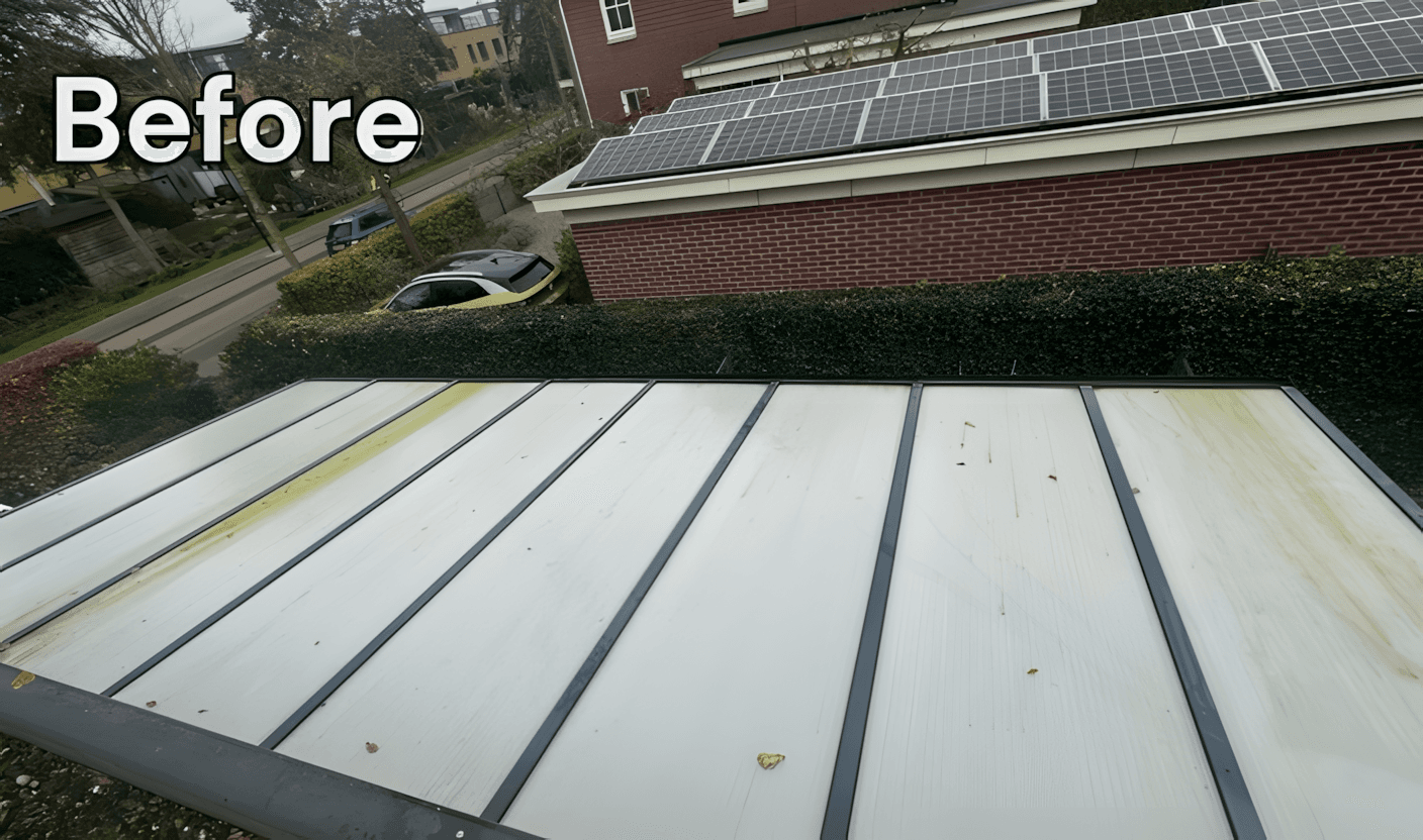 Glazen Overkapping voor